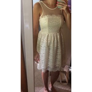 NWT Arc & Co Lace Cream Dress